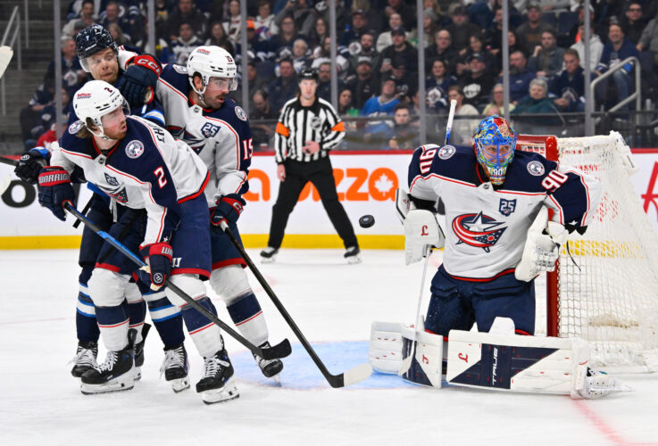 Scheifele has 3 assists to lead Jets over Blue Jackets